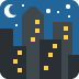 🌃 Nacht mit Sternen Emoji-Bedeutung