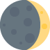 🌒 Wachsende Mondsichel Emoji-Bedeutung