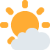 🌤 Sonne hinter kleiner Wolke Emoji-Bedeutung