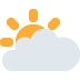 🌥 Sonne hinter großer Wolke Emoji-Bedeutung