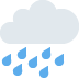 🌧 Wolke mit Regen Emoji-Bedeutung