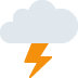 🌩 Wolke mit Blitz Emoji-Bedeutung