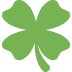 🍀 Vierblättriges Kleeblatt-Emoji-Bedeutung