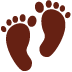 👣 Fußabdrücke Emoji-Bedeutung