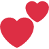 💕 Zwei Herzen Emoji-Bedeutung