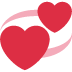 💞 Sich drehende Herzen Emoji-Bedeutung