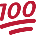 💯 Hundert Punkte Emoji-Bedeutung