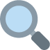 🔍 Nach links geneigte Lupe Emoji-Bedeutung