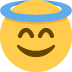 😇 Lächelndes Gesicht mit Halo-Emoji-Bedeutung
