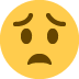 😟 Besorgtes Gesicht Emoji-Bedeutung