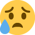😥 Trauriges, aber erleichtertes Gesicht Emoji-Bedeutung