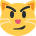 😼 Katze mit schiefem Lächeln Emoji-Bedeutung