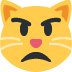 😾 Bedeutung des Emoji „Schmollende Katze“.