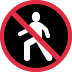 🚷 Keine Fußgänger Emoji-Bedeutung