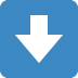 ⬇ Abwärtspfeil-Emoji-Bedeutung
